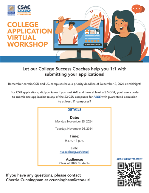 College Application Virtual Workshop
